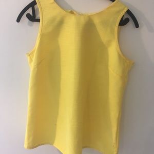 Yellow open back top from J. Crew Factory